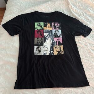 Official Taylor Swift Eras Tour Short Sleeve Graphic T-Shirt Black Medium NWT